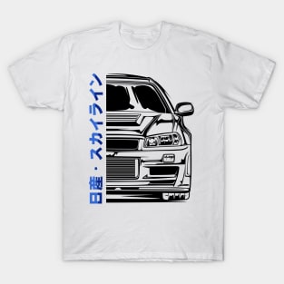 Skyline R34 GTR V Spec T-Shirt